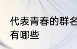 代表青春的群名字 代表青春的群名字有哪些