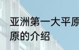 亚洲第一大平原是哪个 亚洲第一大平原的介绍