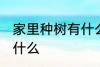 家里种树有什么讲究 家宅种树要注意什么