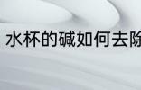 水杯的碱如何去除 水杯的碱怎么去除