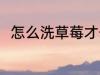怎么洗草莓才干净 如何洗干净草莓