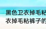 黑色卫衣掉毛粘裤子怎么处理 黑色卫衣掉毛粘裤子的处理方法