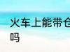 火车上能带仓鼠吗 火车上可以带仓鼠吗