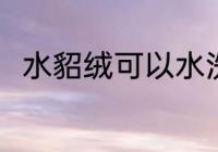 水貂绒可以水洗吗 水貂绒能水洗吗