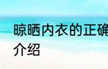 晾晒内衣的正确方法 晾晒内衣的方法介绍