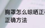 胸罩怎么晾晒正确方法 胸罩如何晾晒正确方法