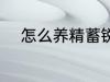 怎么养精蓄锐 男人如何养精蓄锐