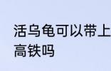 活乌龟可以带上高铁吗 活乌龟能带上高铁吗