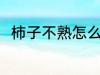 柿子不熟怎么办 柿子不熟如何是好